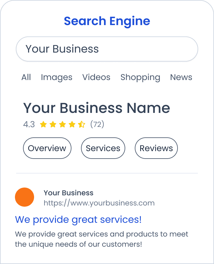 mobile search engine graphic